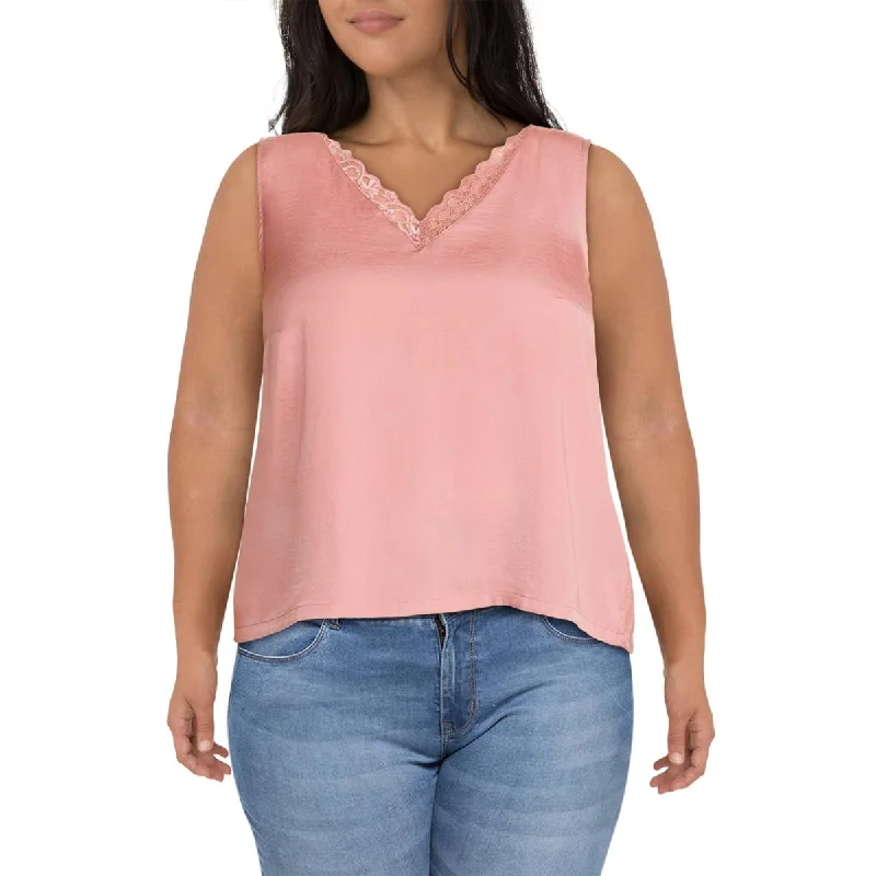 Women's Relaxed Tank Tops for Travel -Vero Moda Womens Sandra Double V Neck Slip Tank Top