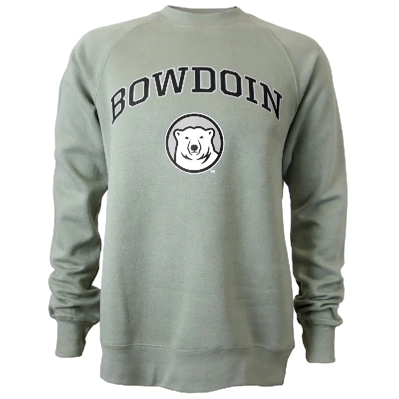 Women's Sweatshirts for Every Day in Fall -Vintage Fleece Crew with Bowdoin and Medallion from MV Sport
