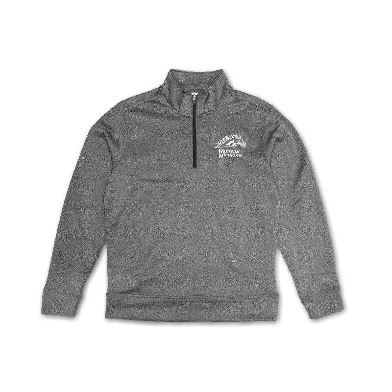 Women's Sweatshirts with Stretch for Easy Movement -Western Michigan 1/4 Zip Pullover Sweatshirt