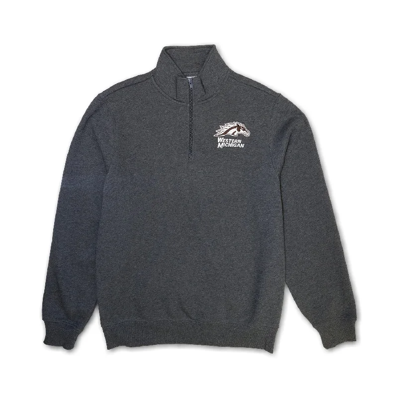 Women's Sweatshirts for Post-Yoga Comfort -Western Michigan 1/4 Zip Pullover Sweatshirt