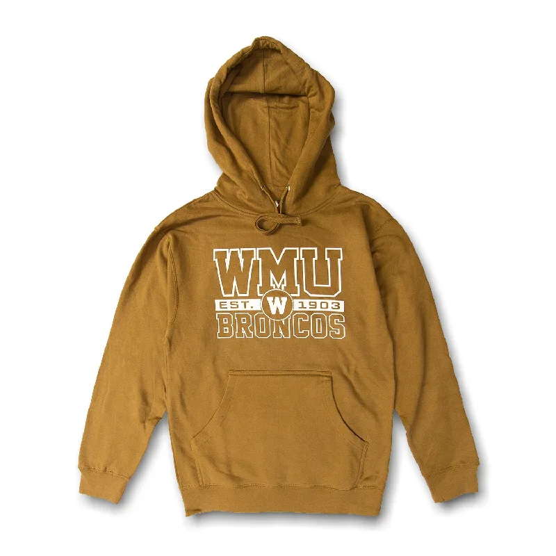Women's Sweatshirts with Comfy Fit -WMU Block and Circle Hoodie