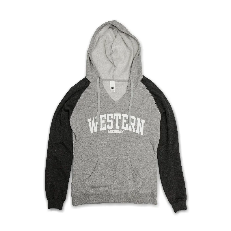 Women's Sweatshirts for Casual Office Look -Ladies' Western Michigan Collegiate Raglan Hoodie