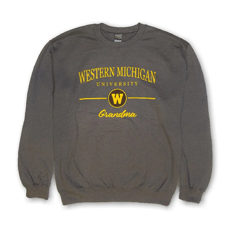 Women's Sweatshirts with Fitted Waist for Shape -Western Michigan Grandma Crewneck