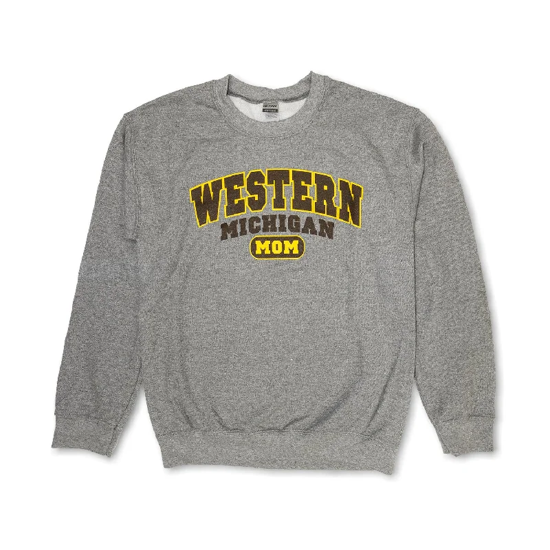 Women's Sweatshirts for Street Fashion Enthusiasts -Western Michigan Mom Crewneck