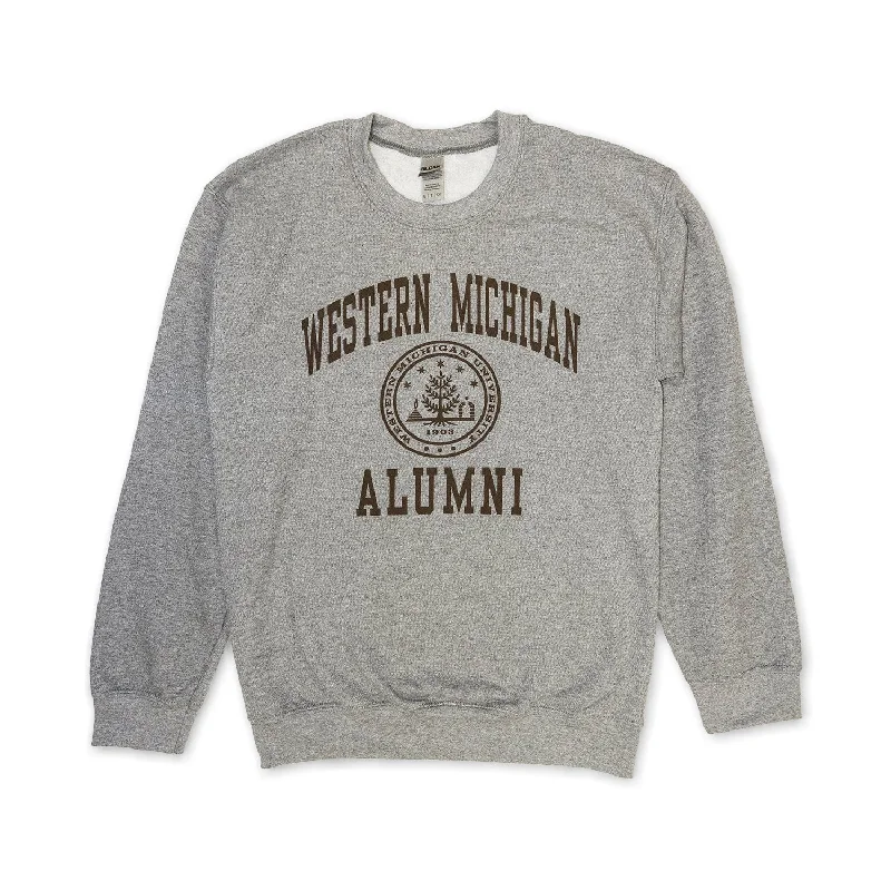 Women's Sweatshirts for Every Season -Western Michigan Seal Alumni Crewneck