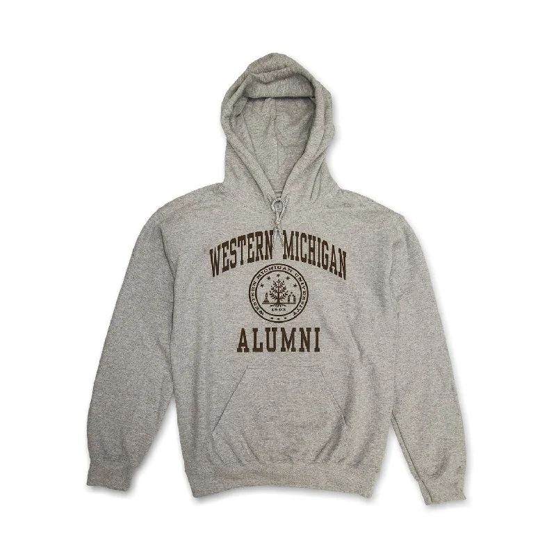 Women's Sweatshirts for Travel Comfort -Western Michigan Seal Alumni Hoodie
