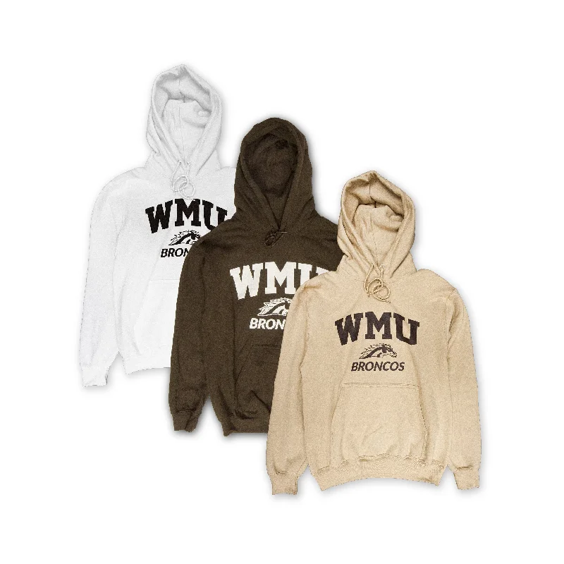 Women's Sweatshirts with Trendy Prints -WMU Broncos Hoodie