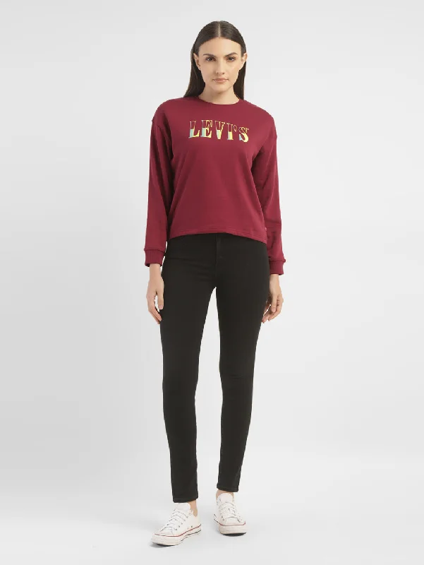 Women's Sweatshirts with Comfortable Hood -Women's Conversational Crew Neck Sweatshirt Women's Sweatshirts with Comfortable Hood -Women's Conversational Crew Neck Sweatshirt