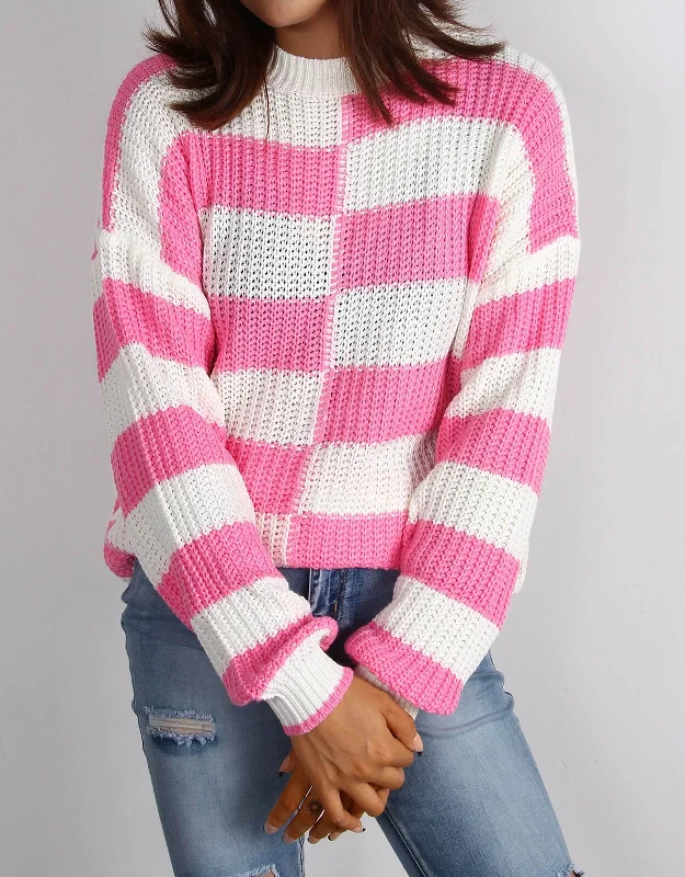 Women's Modern Wool Pullovers Sweater-Women's Sweater Loose Long Sleeve New European American Round Neck Irregular Pullover Base Ladies Contrast Color Knitwear Women's Modern Wool Pullovers Sweater-Women's Sweater Loose Long Sleeve New European American Round Neck Irregular Pullover Base Ladies Contrast Color Knitwear