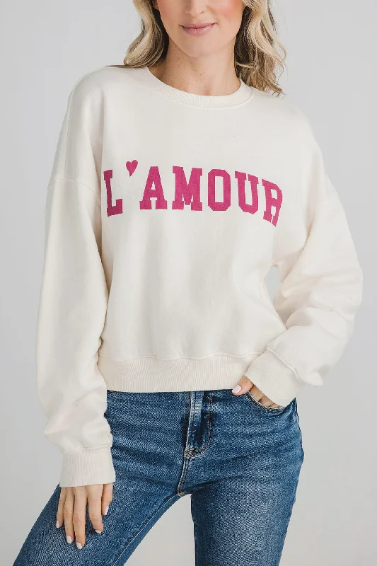 Women's Sweatshirts for Relaxed Days -Z Supply L'Amour Sweatshirt