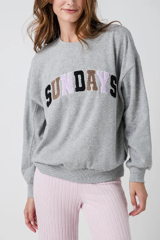 Women's Sweatshirts for Winter Comfort -Z Supply Oversized Sundays Sweatshirt