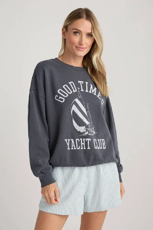 Women's Sweatshirts for Layering in Winter -Z Supply Yacht Club Sunday Sweatshirt