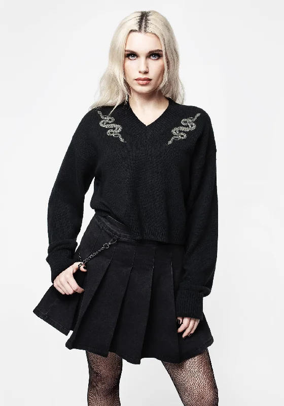 Women's Lightweight Cardigan Pullovers Sweater-Zarina Embroidered Jumper