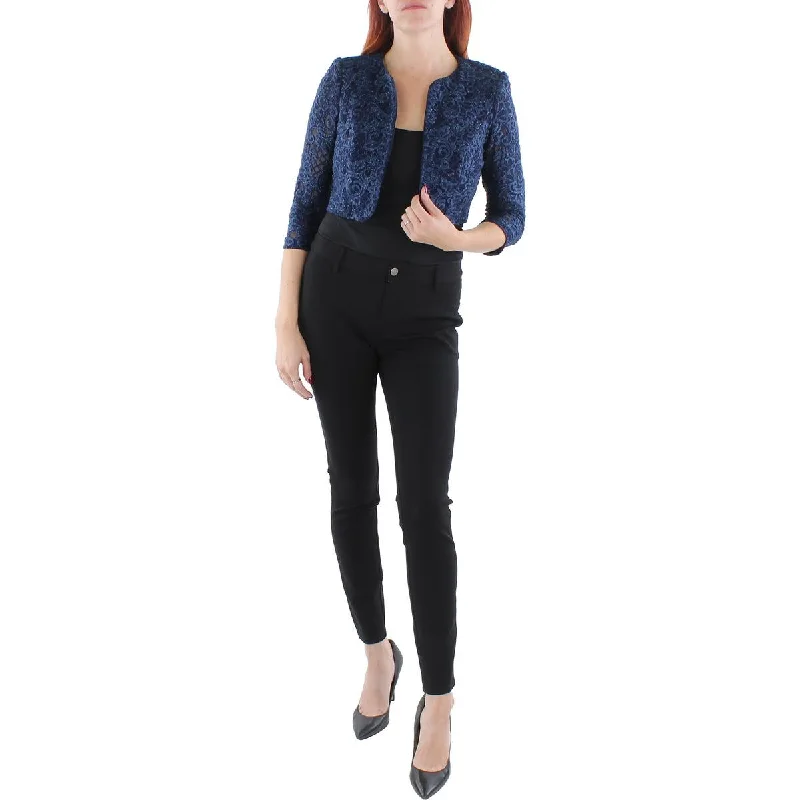 Women's Sequin Blazers -Alex Evenings Womens Embroidered Glitter Bolero