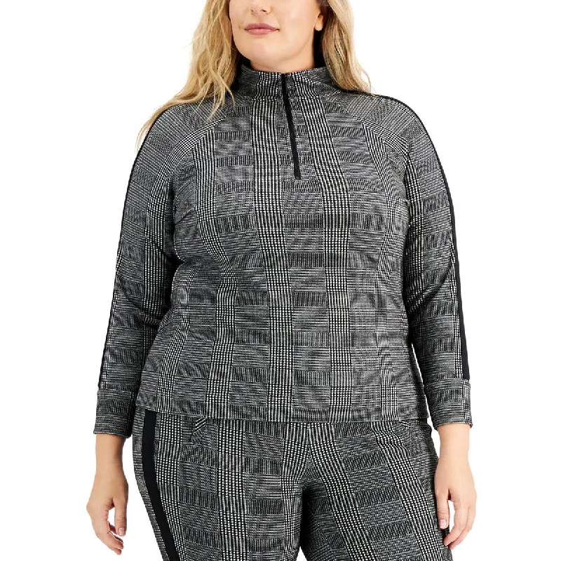 Women's Pullover for Everyday Fashion -Anne Klein Womens Plus Zipper Pullover Top
