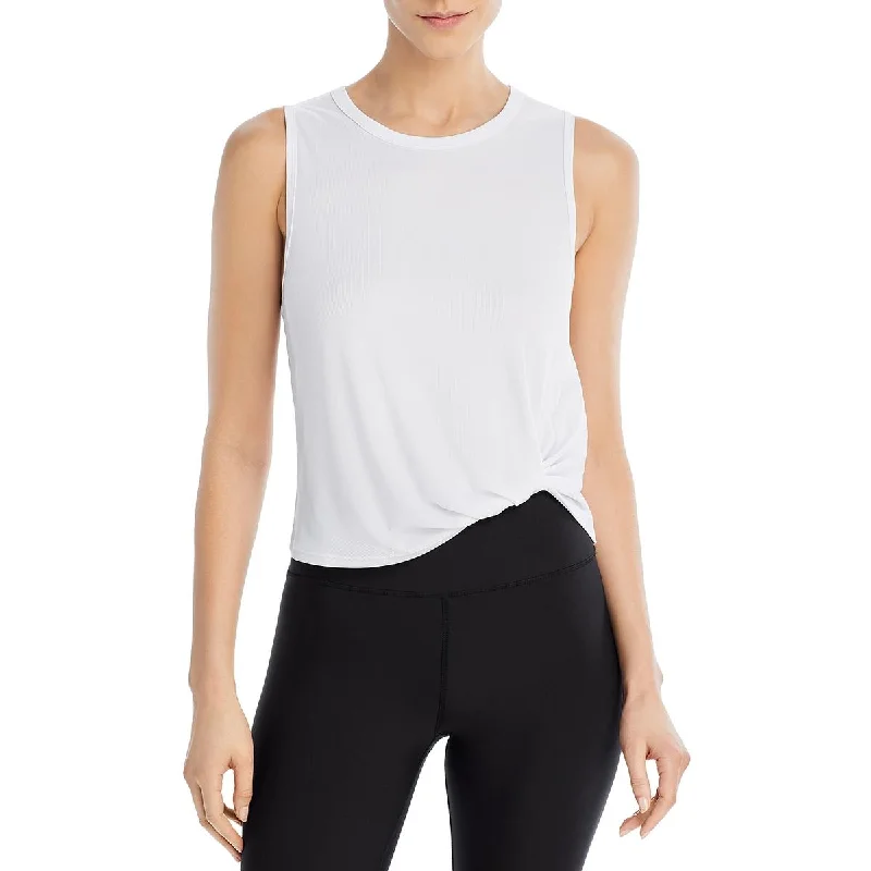 Women's Stylish Camisoles with Light Fabrics -Aqua Womens Ribbed  Tank Top