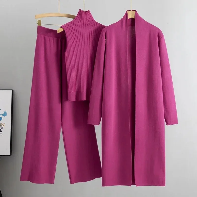 Women's Sweater Set with Pullover Sweater -Aubrey Luxe Winter Coord Set with Cape - Preorder Women's Sweater Set with Pullover Sweater -Aubrey Luxe Winter Coord Set with Cape - Preorder
