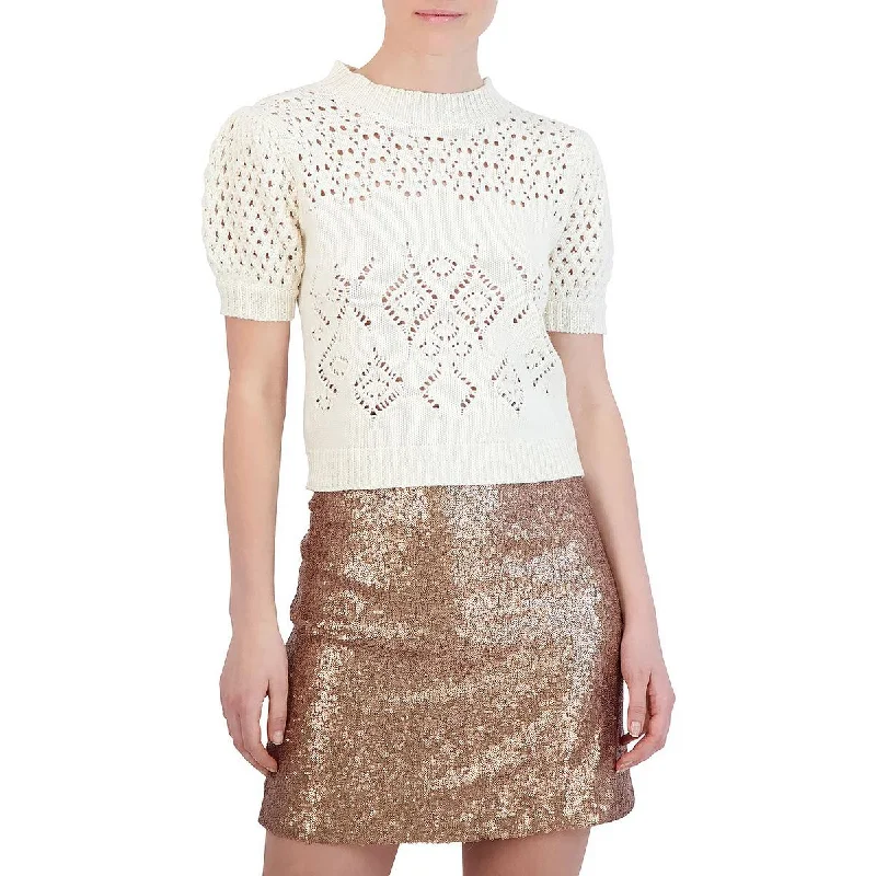 Women's Pullover with Cute Graphics -BCBGMAXAZRIA Womens Knit Dressy Pullover Top
