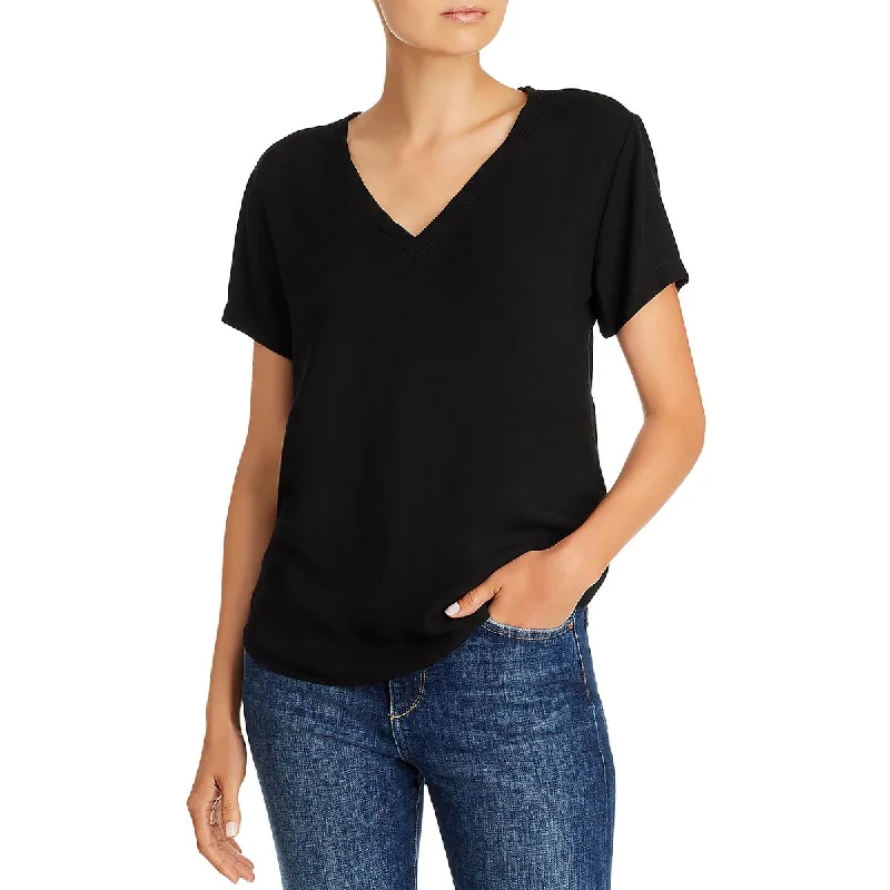 Women's Knit Pullover -Bella Dahl Womens V-Neck Tee Pullover Top