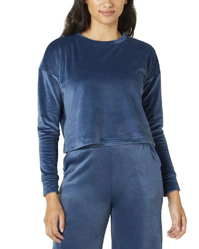 Women's Soft Knit Pullover Sweater with Side Pockets-Beyond Yoga Brushed Up Pullover