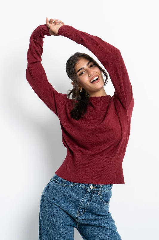 Women's Long Cardigan Pullovers Sweater-Crew Neck Knitted Pullover - Mitcha Label