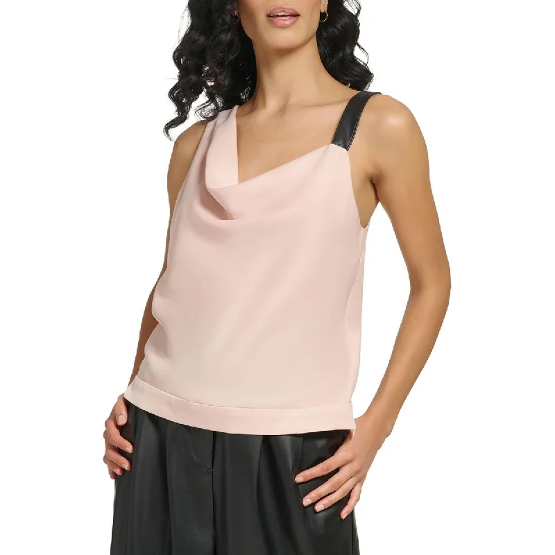 Women's Casual Sleeveless Camis for Day Wear -DKNY Womens Cowl Neck Slouchy Cami
