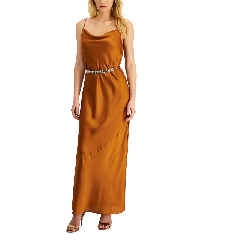 High-waisted Slip Dress -Satin Off-shoulder Slip Dress for Party -Donna Karan Womens Astra Gaze Satin Drape Neck Slip Dress High-waisted Slip Dress -Satin Off-shoulder Slip Dress for Party -Donna Karan Womens Astra Gaze Satin Drape Neck Slip Dress