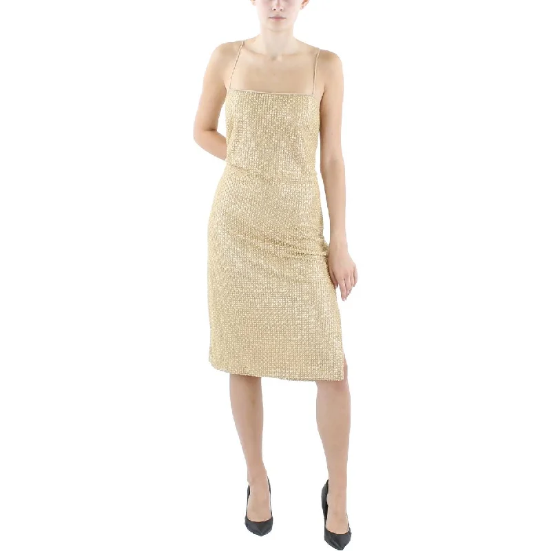 Luxurious Satin Slip Dress for Evening -Satin Black Slip Dress for Formal Wear -Donna Karan Womens Sequined Midi Slip Dress Luxurious Satin Slip Dress for Evening -Satin Black Slip Dress for Formal Wear -Donna Karan Womens Sequined Midi Slip Dress