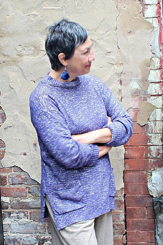 Women's Lightweight Pullover Sweater for Office Wear-High Neck Pullover