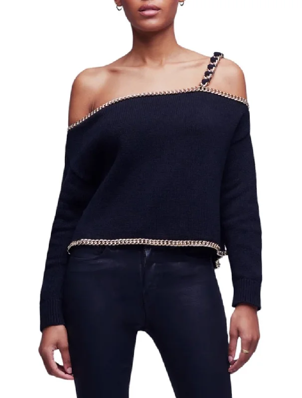Women's Pullovers Sweater with Stylish Long Sleeves-Jayden Chain Pullover - L’AGENCE