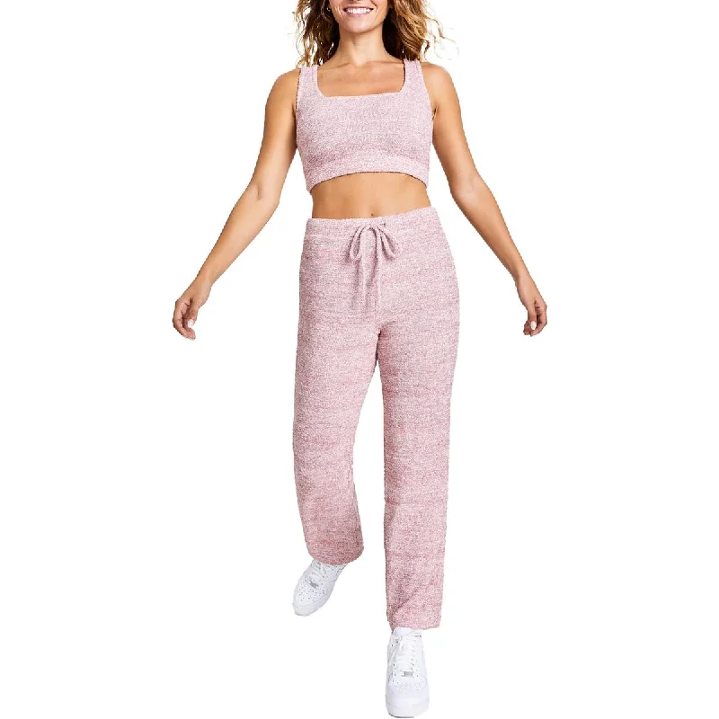 Women's Tank Tops for Special Events -Jenni Womens Plus Crop Knit Tank Top