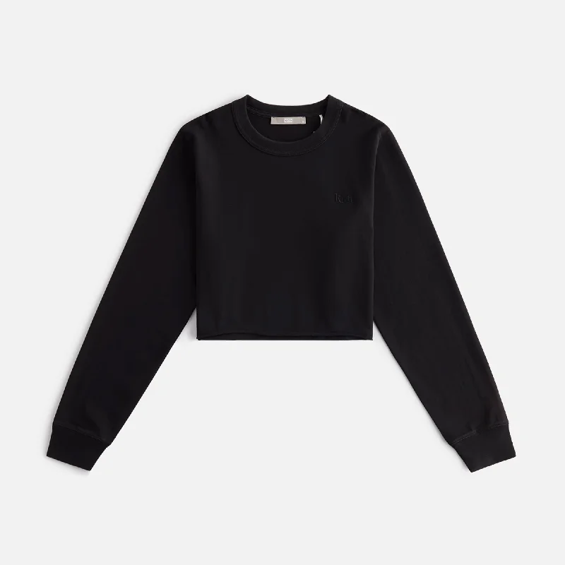 Women's Long Sleeve T-shirt for Busy Days -Kith Women Lucy II Cropped Long Sleeve Tee - Mass Women's Long Sleeve T-shirt for Busy Days -Kith Women Lucy II Cropped Long Sleeve Tee - Mass