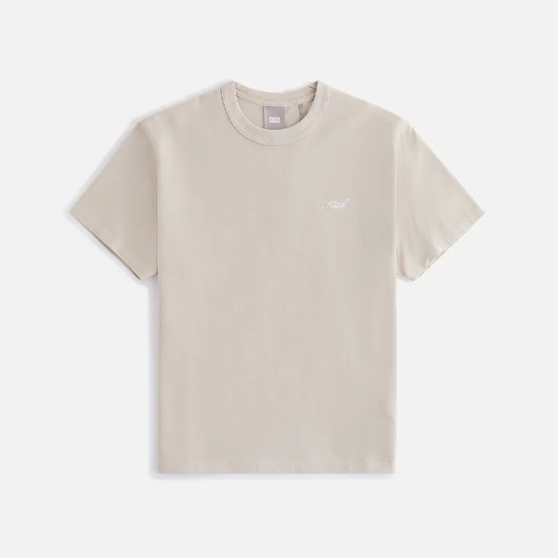 Women's V-neck Casual Short Sleeve T-shirt -Kith Women Nia Tee - Bare