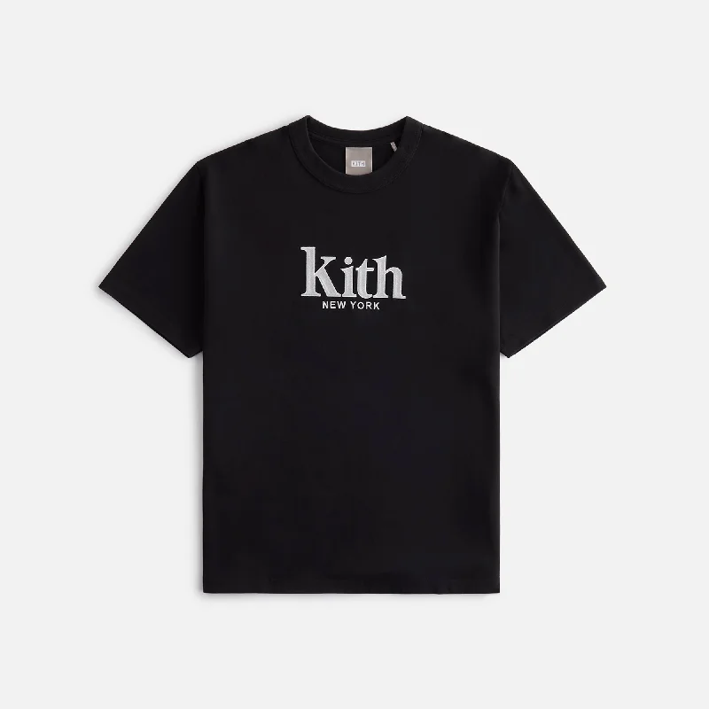 Women's Cozy Short Sleeve T-shirt with Simple Print -Kith Women Mott New York Tee II - Mass Women's Cozy Short Sleeve T-shirt with Simple Print -Kith Women Mott New York Tee II - Mass