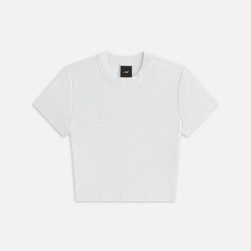 Classic Women's Short Sleeve T-shirt -Kith Women Mulberry II Tee - Light Heather Grey Classic Women's Short Sleeve T-shirt -Kith Women Mulberry II Tee - Light Heather Grey