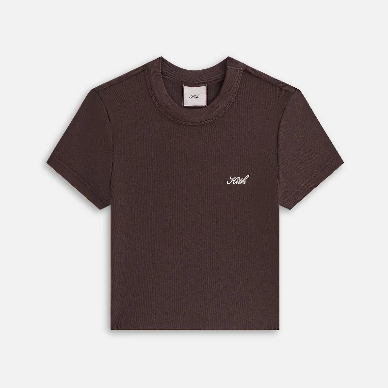 Women's Basic V-neck Short Sleeve T-shirt for Relaxation -Kith Women Mulberry Tee II - Incognito Women's Basic V-neck Short Sleeve T-shirt for Relaxation -Kith Women Mulberry Tee II - Incognito
