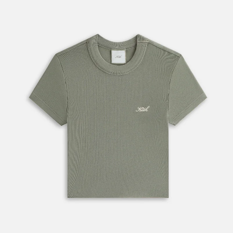 Women's Casual Short Sleeve T-shirt with Simple Design -Kith Women Mulberry Tee II - Cavan Women's Casual Short Sleeve T-shirt with Simple Design -Kith Women Mulberry Tee II - Cavan
