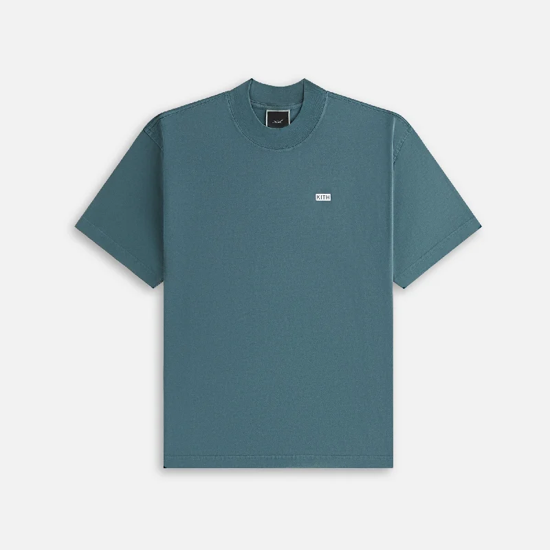 Women's Stylish Relaxed Fit Short Sleeve T-shirt -Kith Women Mock Neck Vintage Sueded Tee - Anchor Women's Stylish Relaxed Fit Short Sleeve T-shirt -Kith Women Mock Neck Vintage Sueded Tee - Anchor