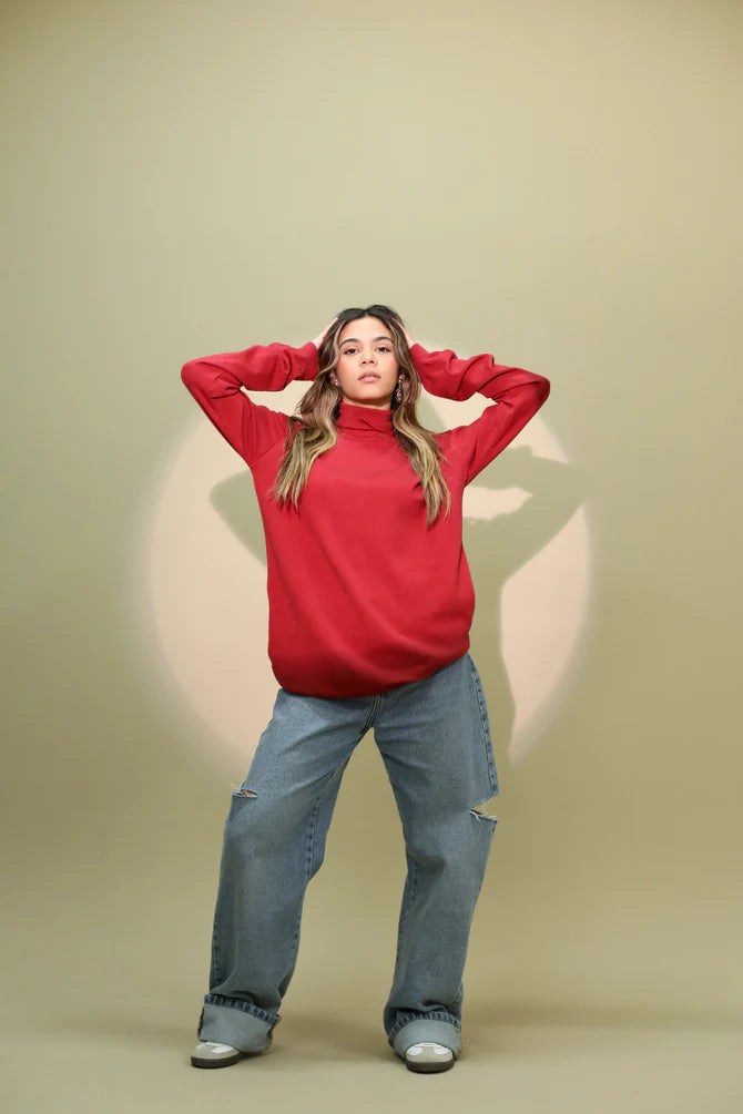 Women's Pullovers Sweater with Zipper-Knitwear Pullover (K802) - Hudz