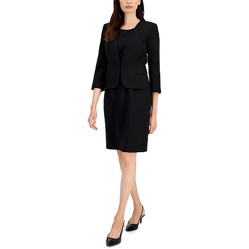 Women's Blazers with Matching Skirts -Le Suit Womens Petites 3/4 Sleeve Work Wear Collarless Blazer Women's Blazers with Matching Skirts -Le Suit Womens Petites 3/4 Sleeve Work Wear Collarless Blazer