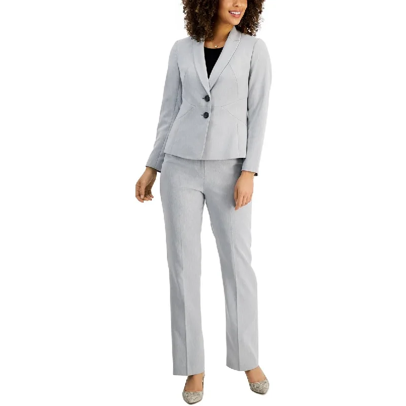 Women's Elegant Office Tweed Blazers -Le Suit Womens Petites Business Career Two-Button Blazer Women's Elegant Office Tweed Blazers -Le Suit Womens Petites Business Career Two-Button Blazer
