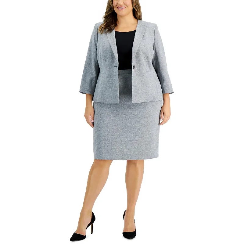 Women's Patterned Blazers for Work -Le Suit Womens Plus Office Business One-Button Blazer Women's Patterned Blazers for Work -Le Suit Womens Plus Office Business One-Button Blazer