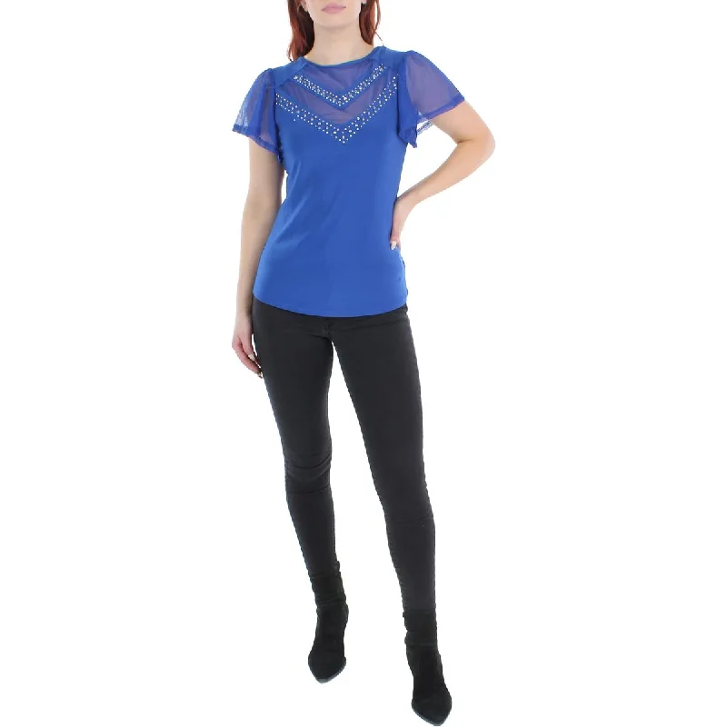 Women's Lightweight Pullover -NY Collection Womens Petites Blouse Sheer Pullover Top Women's Lightweight Pullover -NY Collection Womens Petites Blouse Sheer Pullover Top