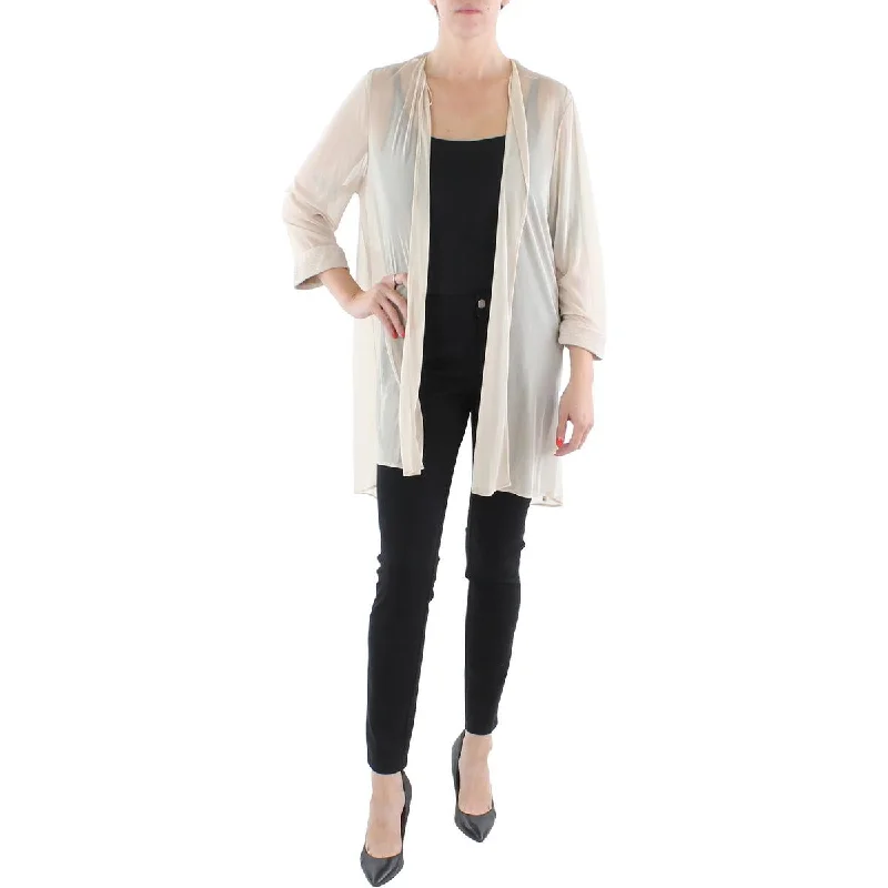 Women's Blazers for All Seasons -R&M Richards Womens Mesh Sheer Duster Blazer