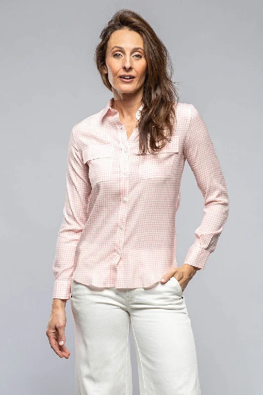 Women's Blouses for Bohemian Style -Respiro Silk Blouse In Pink