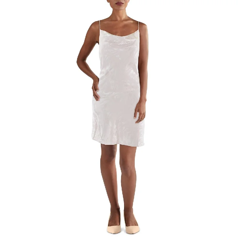Slip Dress with Layered Design -Sexy Slip Dress for Special Event -Sage The Label Womens Courtney Cowlneck Mini Slip Dress Slip Dress with Layered Design -Sexy Slip Dress for Special Event -Sage The Label Womens Courtney Cowlneck Mini Slip Dress