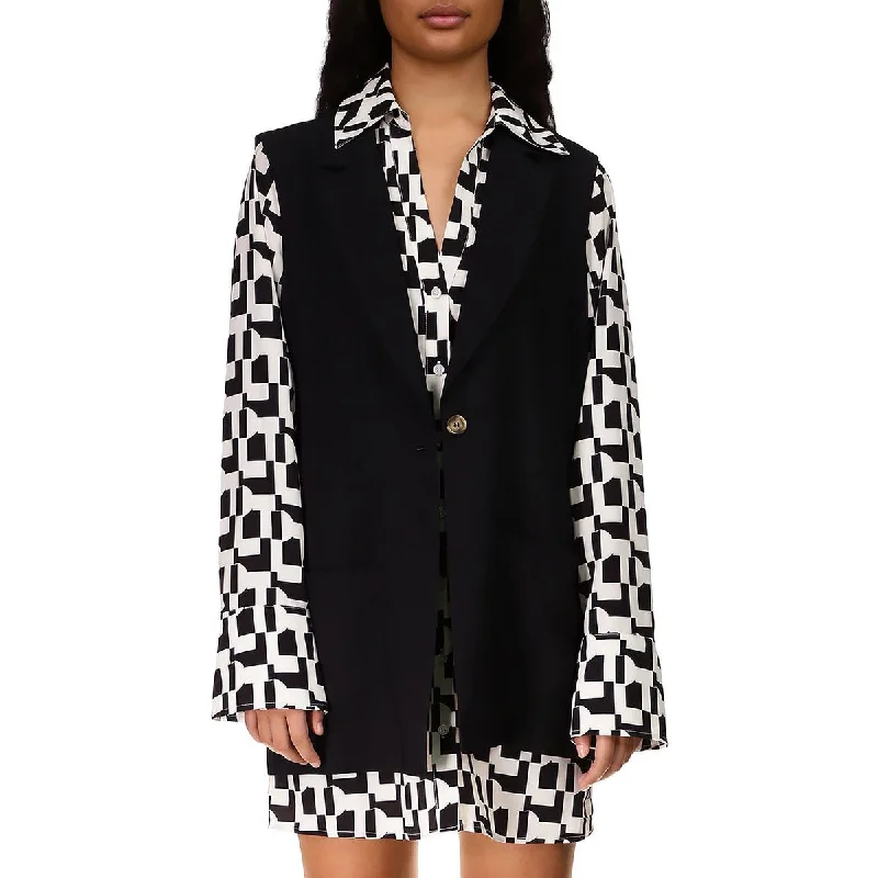 Women's Vest with Adjustable Design-Sanctuary Womens Gilet Notched Collared Casual Vest