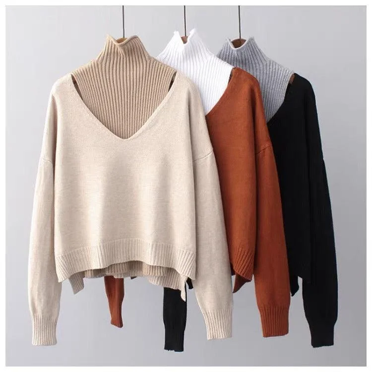 Women's Casual Knit Pullover Sweater for Comfortable Wear-Selestia Statement Pullovers