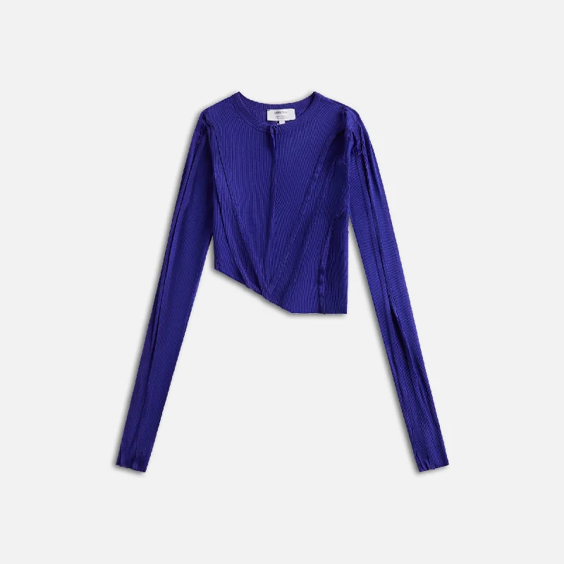 Women's Stylish Long Sleeve Shirt for Women -Sami Miro Vintage Asymetric Long Sleeve Tee - Amethyst Women's Stylish Long Sleeve Shirt for Women -Sami Miro Vintage Asymetric Long Sleeve Tee - Amethyst