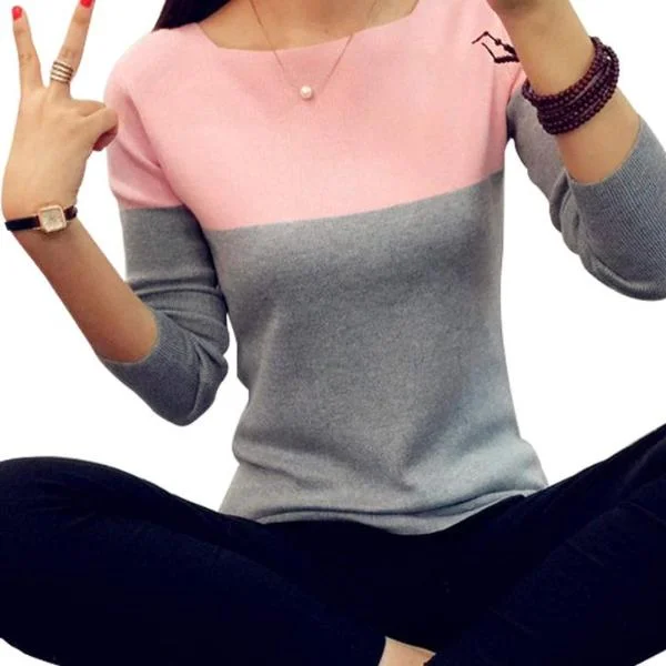 Women's Soft Knit Pullover Sweater for Lounging-Sweaters And Pullovers Tops Cashmere